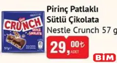 NESTLE CRUNCH PİRİNÇ PATLAKLI SÜTLÜ ÇİKOLATA 57 G NESTLE CRUNCH PİRİNÇ PATLAKLI SÜTLÜ ÇİKOLATA 57 G